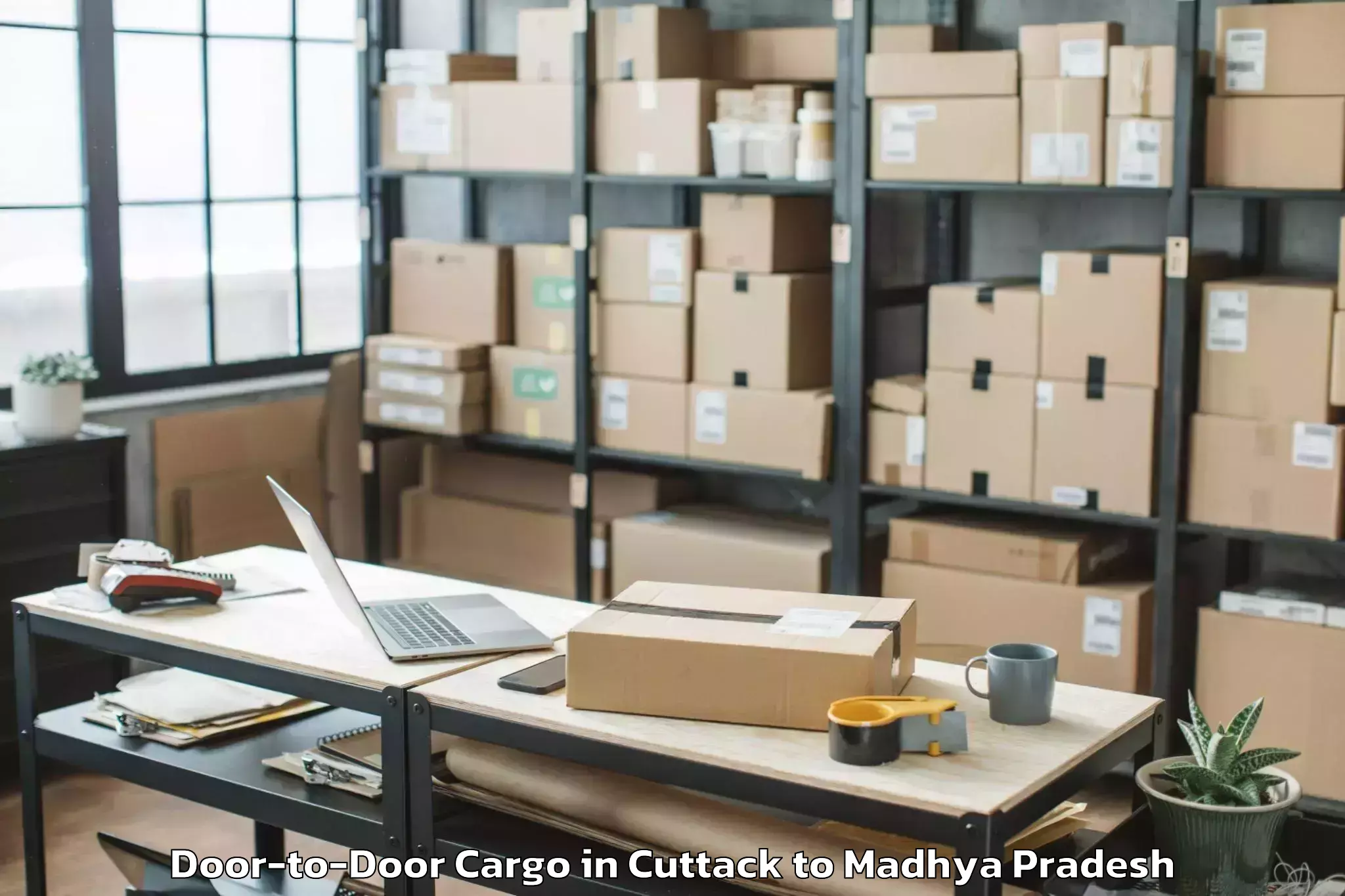 Top Cuttack to Jhabua Door To Door Cargo Available